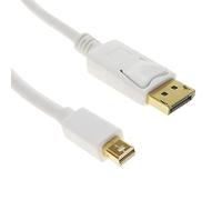 BeMatik - Cavo Displayport a Mini Displayport 4K FullHD per audio e video digitale 2m bianco