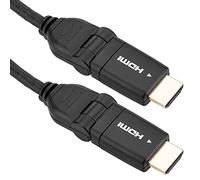 BeMatik - HDMI-A maschio a HDMI-A 1m maschio con rotazione di 180 gradi