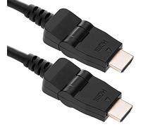 BeMatik - HDMI-A maschio a HDMI-A 2m maschio con rotazione di 180 gradi