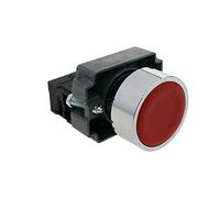 BeMatik - Pulsante momentaneo Interruttore 22mm 1NC 400V 10A normalmente Chiuso Rosso