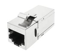 BeMatik RX036 - Connettore keystone RJ45 femmina a RJ45 femmina Cat.6 FTP compatto in metallo