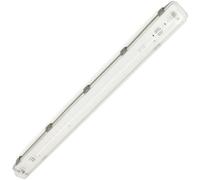 bematik schermo impermeabile per tubo LED 1 x 1200 mm con connessione in Un Estremo IP65 T8 G13 (np42), Trasparente