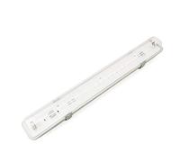 bematik schermo impermeabile per tubo LED 1 x 600 mm con connessione in Due estremi IP65 T8 G13 (np51), Trasparente