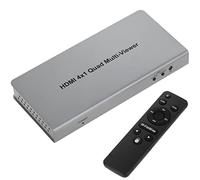 BeMatik - Selettore a matrice HDMI con audio a 4 ingressi 1 uscita e telecomando (HL040)