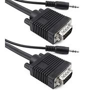 BeMatik - Super VGA cavo con jack audio da 3,5 maschio spina mm 30 m