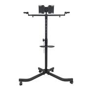 BeMatik - Supporto TV porta con ruote per schermo piatto 10"-32" compatibile VES