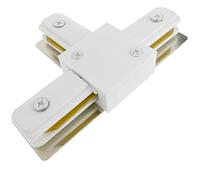 BeMatik - Tripla Giunzione Unione al soffitto corsia metropolitana Leggera 1-Way Bianco