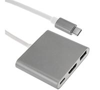 BeMatik - USB hub 3.1 Tipo C Multi Porta 1 x USB 3.0-1 x USB 3.1-1 x HDMI (4K)