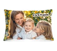 Bemaystar Cuscino-Personalizzato Con Foto, Regali-Personalizzati Copricuscini Cuscino Personalizzato Stampa su un Solo Lato Regalo San Valentino per Lei Lui(40x60)