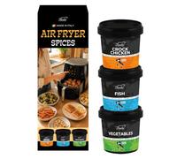 Bembo Kit Spezie per Friggitrice ad Aria | 3 Condimenti per Pollo, Pesce e Verdure | Miscele Aromatiche Premium