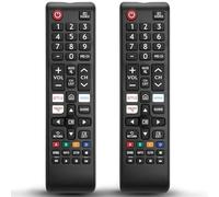 Bemexred Telecomando universale di ricambio per TV compatibile con Samsung LED LCD QLED 4K 8K UHD 3D HDTV HDR Frame Curved Crystal Smart TV, 2 pezzi