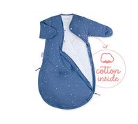 Bemini - Sacco nanna Magic bag - Collezione Stary Blue jeans - 0/3 mesi - 60 cm - in Pady Jersey - TOG: 3