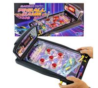 BEMIRO Pinball Flipper - Gioco da tavolo retrò in design Racing Car, dimensioni compatte per bambini dai 3 anni in su, classico flipper per scrivania e in viaggio, motivo sportivo