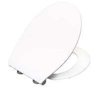Bemis Click & Clean® Slim | Sedile WC Duroplast con abbassamento automatico | Rimovibile | Antibatterico Coperchio WC con abbassamento automatico | Bianco | Universale |