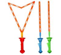 Bemonew Bacchette per bolle grandi, 3 bacchette giganti a forma di spada, con due bolle grandi e piccole, 46 cm, colore casuale
