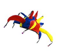 Bemonew Cappello da clown multicolore divertente cappello da clown multicolore di Halloween da giullare di corte da festa per decorazione di feste di Halloween 1 pezzo