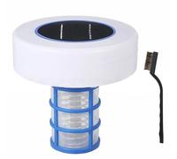 Bemonew Ionizzatore per Piscina ionizzatore Solare per Piscina Galleggiante per Cloro per di capacità con Spazzola Riduce Il Cloro purificatore e pulitore per Acqua Galleggiante 6, 3x6