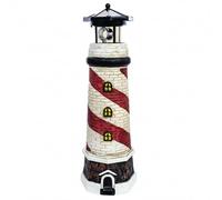 Bemonew Lampada a energia solare a forma di faro, decorazione per giardino, lampada rotante, impermeabile, per esterni, per cortile, patio, prato o decorazione da tavolo