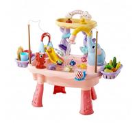 Bemonew Lavandino da Gioco per Bambini Lavandino per Bambini con Acqua Corrente Tavolo per Acqua per Giocattolo di Circolazione Elettrica di 1 Anno con Gambe Regolabili Giochi Multi-Gioco per da 1 a