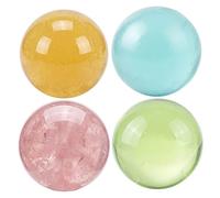 Bemonew Palla Antistress all'olio di Cocco da 4 Pezzi, Giocattoli sensoriali modellabili per Il Relax, Giocattolo da spremere Il Tempo Divertente da 6 cm per Bambini, Adulti, 4 Colori
