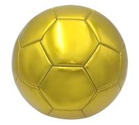 Bemonew Pallone da calcio misura 5, pallone da calcio oro misura 5, piede in pelle per partite e allenamenti ufficiali a 11