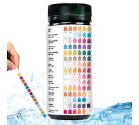 Bemonew Strisce di prova dell'acqua Strisce reattive dell'acqua 100 pz/set 15 in 1 Test Veloce per Bere Sostituzione Kit Resistente Vc