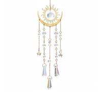 Bemonew Suncatchers per finestre da appendere Sun Catcher Cristalli Sole e Luna Suncatchers per finestre Appeso 40,1 cm Prisma Crystal Wind Chimes per Home Garden Backyard Decor