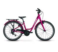 Bemoov CL24 Bicicletta da trekking per bambini 24 pollici ( Fucsia good vibes / 24 pollici )