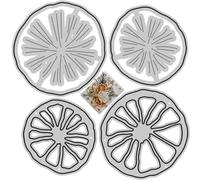 Bemvp Fustelle in Metallo con Limone E Arancio, Cornice per Album, Decorazioni per Sfondo, Frutta, per Realizzare Biglietti, Scrapbooking, Natale, Compleanno, Artigianato in Carta.