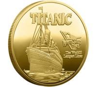 Bemvp Moneta Commemorativa del Titanic, Moneta di Sfida della Nave Titanic, Cimelio Collezione per Appassionati di Storia E Collezionisti, Souvenir E Regali.