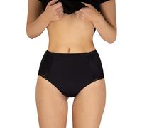 BeMyco Mutande Contenitive Donna in Pizzo e Vita Alta - Eleganti e comode, Slip Donna Cotone e Pizzo Made in Italy, Disponibili in Bianco, Nero e Nudo