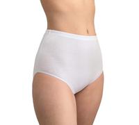 BeMyco Set 6 Mutande Donna Cotone Vita Alta | Slip Culotte 100% Cotone Puro Antiallergiche Anche Taglie Forti | Intimo Donna Bianco/Nero | Made in Italy (IT, Testo, S, Regular, Regular, Bianco)