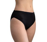 BeMyco Set 6 Mutande Donna Cotone Vita Media | Slip Culotte 100% Cotone Puro, Antiallergiche | Intimo Donna Bianco/Nero | Made in Italy (IT, Testo, S, Regular, Regular, Nero)