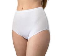 BeMyco Set 6 Mutande Donna Vita Alta a Costine | Slip Culotte 100% Cotone Bianco Anche Taglie Forti | Intimo Donna Morbido e Traspirante | Made in Italy (IT, Testo, 5XL, Regular, Regular)