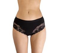 BeMyco Slip Donna Midi Cotone in Pizzo Vita Media, Set 6 Mutande Donna morbide ed Eleganti, Intimo Made in Italy Nero, Bianco, Nudo (IT, Testo, L, Regular, Regular, Nero)