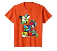 Ben 10 Are You Ready? Maglietta, Bambini, Arancio, 8 Anni