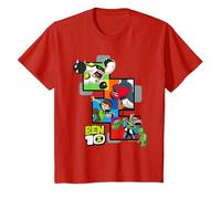 Ben 10 Are You Ready? Maglietta, Bambini, Rosso, 12 Anni