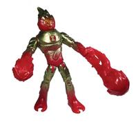 Ben 10 BEN66A10 Action Figure Metallic Theme-Heatblast