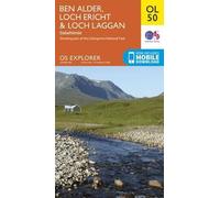Ben Alder, Loch Ericht & Loch Laggan, Dalwhinnie (Map) OS Explorer Map