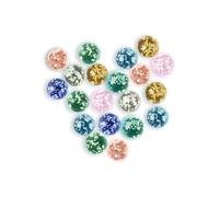 Ben & Bel Glow In The Dark Glass Marmes, un set di 20 biglie punteggiate multicolore per marmo, fai da te e decorazioni per la casa