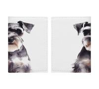 Ben educato Schnauzer Porta passaporto Ultra Sottile PU Pelle Organizzatore di documenti da viaggio Compatto Premium Internazionale US Passaporto Protector Cover per Donne Uomini