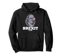 Ben Franklin Brexit 1776 Felpa con Cappuccio