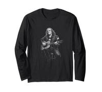 Ben Franklin Suonare Chitarra Acustica Rock Anthem Vibes Maglia a Manica