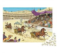 Ben-Hur Carrozza Circo Puzzle in Legno Impermeabile DIY Puzzles Da 1000 Pezzi Regali Per Adulti Sfidanti E Rompicapo Giochi Educativi