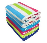 Ben Kaufman Cabana Stripe Telo Mare e Piscina - Grande Telo Mare in Spugna di Cotone - Morbido e Assorbente - Colori Assortiti - 30"""" x 60"""" - Co