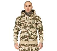 BENLEE - Felpa con Cappuccio da Uomo con Cerniera, vestibilità Normale, Camo Desert, M