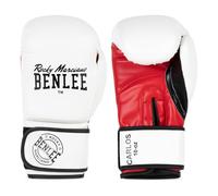 Ben Lee Rocky Marciano Carlos Guantoni da Boxe, Unisex, Carlos, Bianco/Nero/Rosso, 226 g