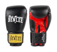Ben Lee Rocky Marciano Fighter Guantoni da pugilato in pelle, Nero, 16 oz