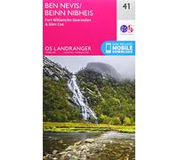 Ben Nevis Map | Fort William & Glen Coe | Ordnance Survey | OS Landranger Map 41 | Scotland | Walks | Cycling | Days Out | Maps | Adventure
