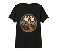 Ben Nevis Scozia Scozzese Munro Montagna Maglietta Premium